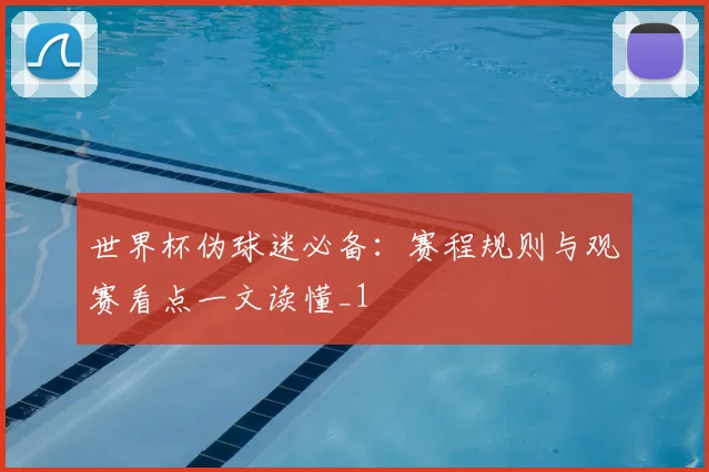 世界杯伪球迷必备：赛程规则与观赛看点一文读懂_1